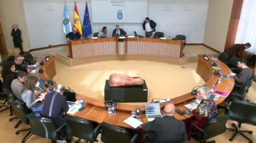 poster Comisión 1ª, Institucional, de Administración Xeral, Xustiza e Interior